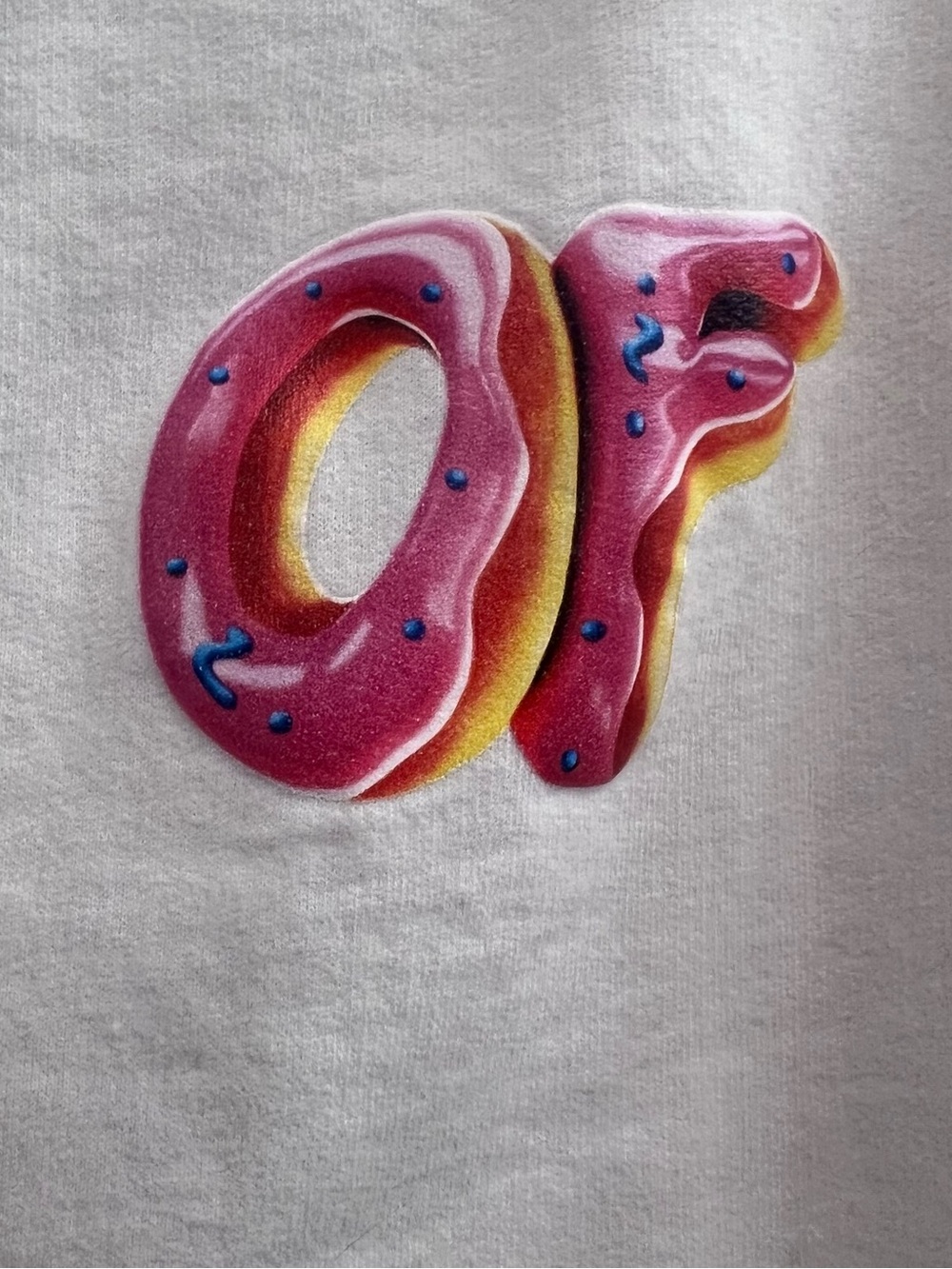 Odd Future OFWGKTA Donut Logo Hoodie White Men’s Large Tyler The Creator